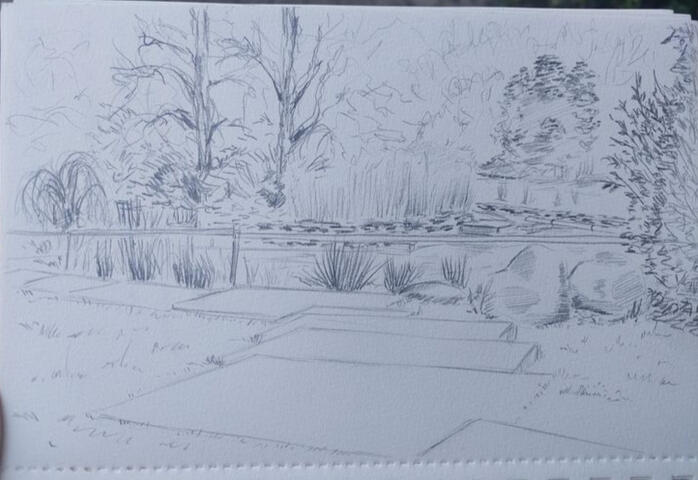 Sketchbook outside sketch