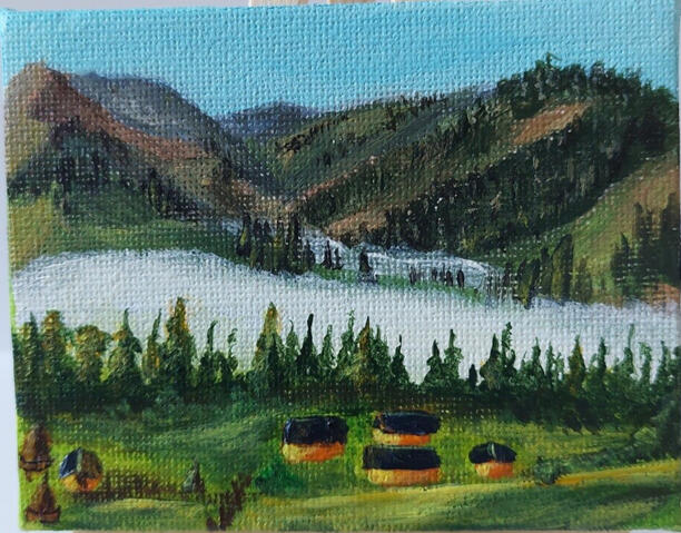 Ukrainian Carpathians - Acrylics